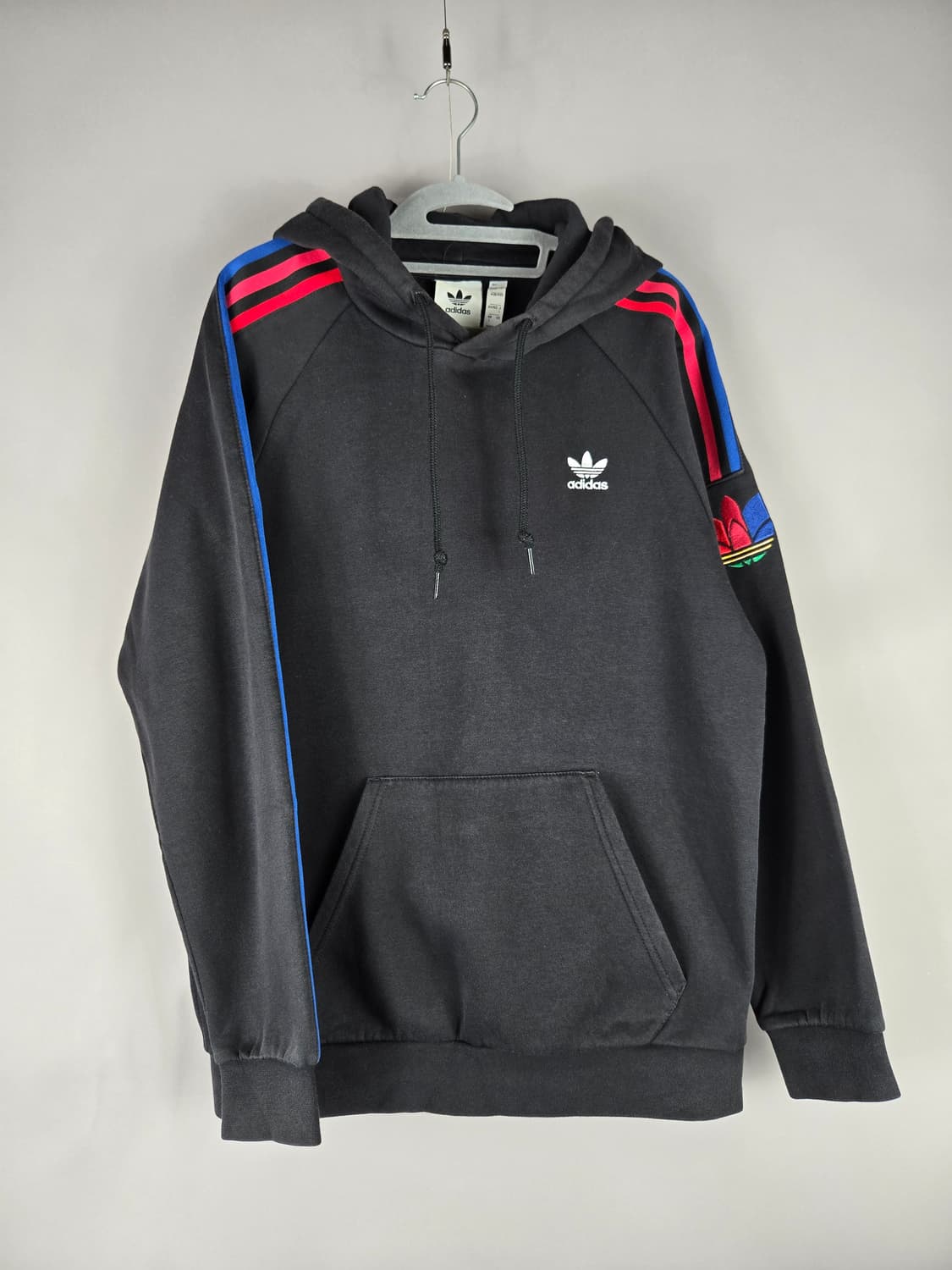 [무료배송]아디다스 L 남성 3D 트레포일 후디 기모 후드티 블랙 상품이미지1