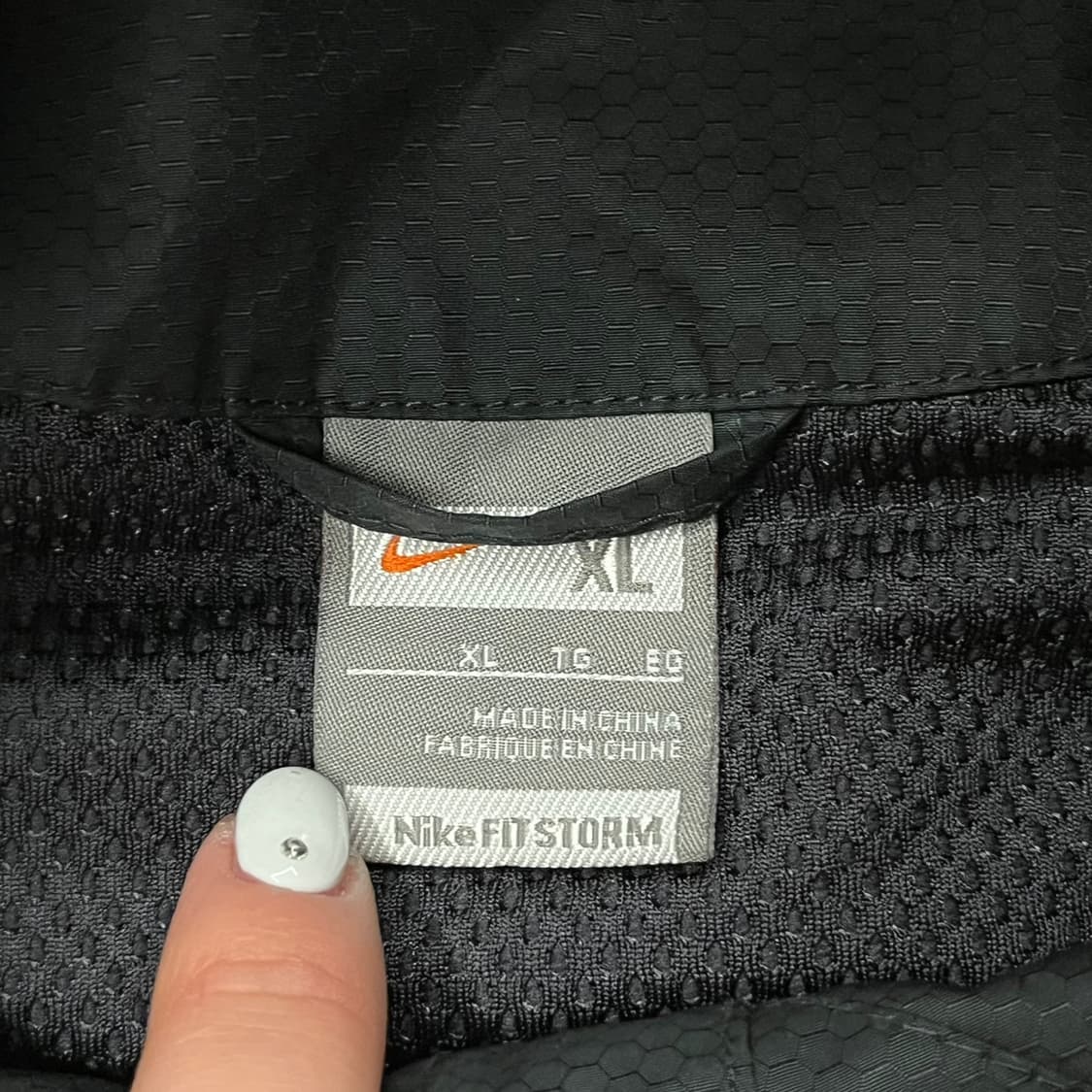[정품/XL] 나이키 바람막이 블랙 오렌지 b18 상품이미지5