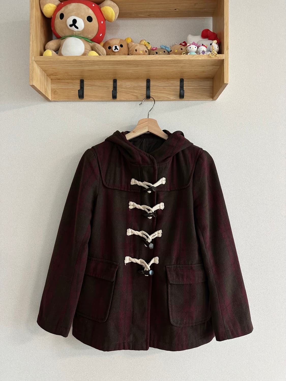 jpn 하구미 스즈코 모리걸 너드 히피 아오이유우 떡볶이코트 더플코트 상품이미지4