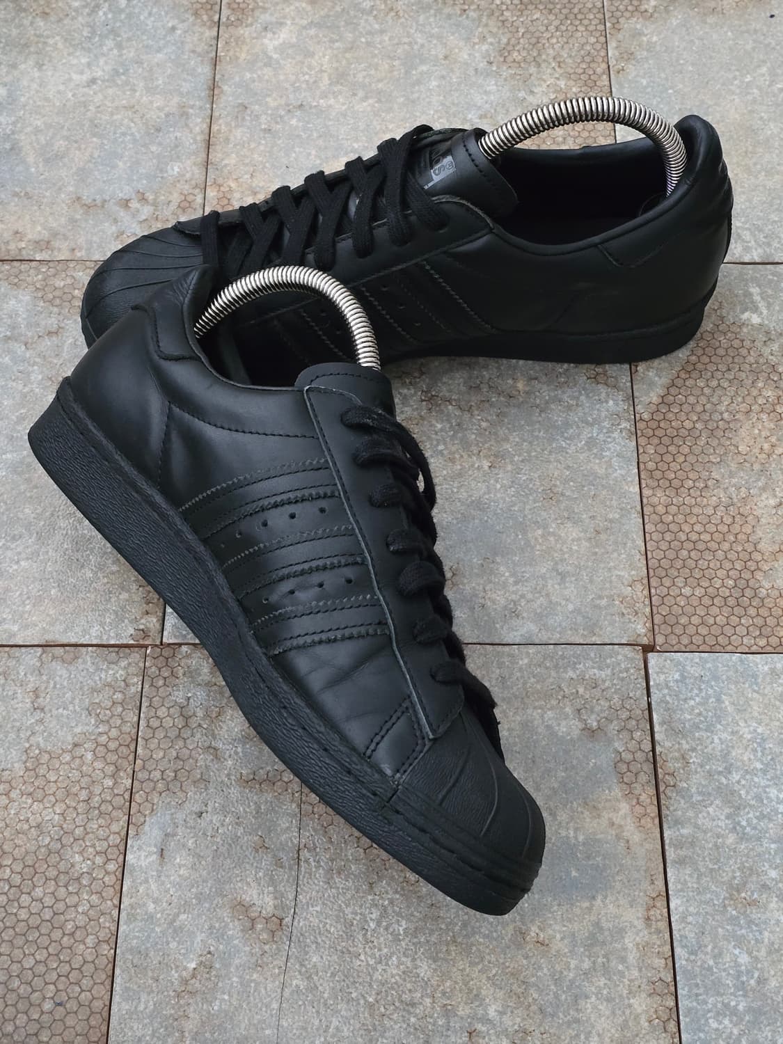 (260)아디다스 슈퍼스타 80s 트리플 블랙 상품이미지4