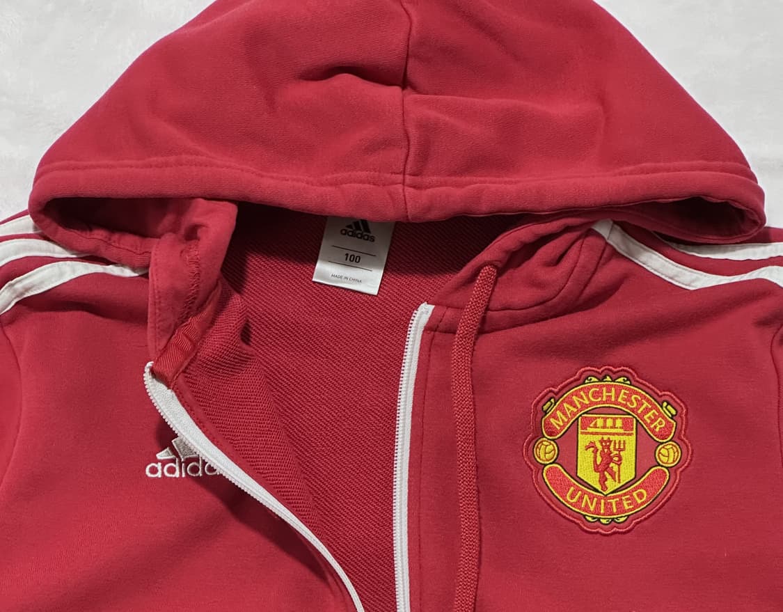 아디다스 맨체스터 유나이티드 후드집업 (레드/블랙) 상품이미지2