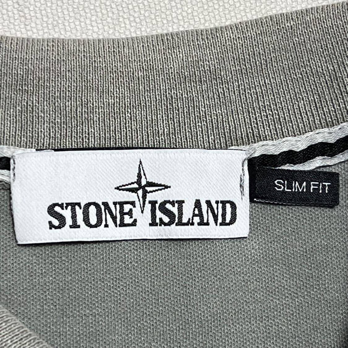 M 스톤아일랜드 와펜 그레이 카라 티셔츠 상품이미지3