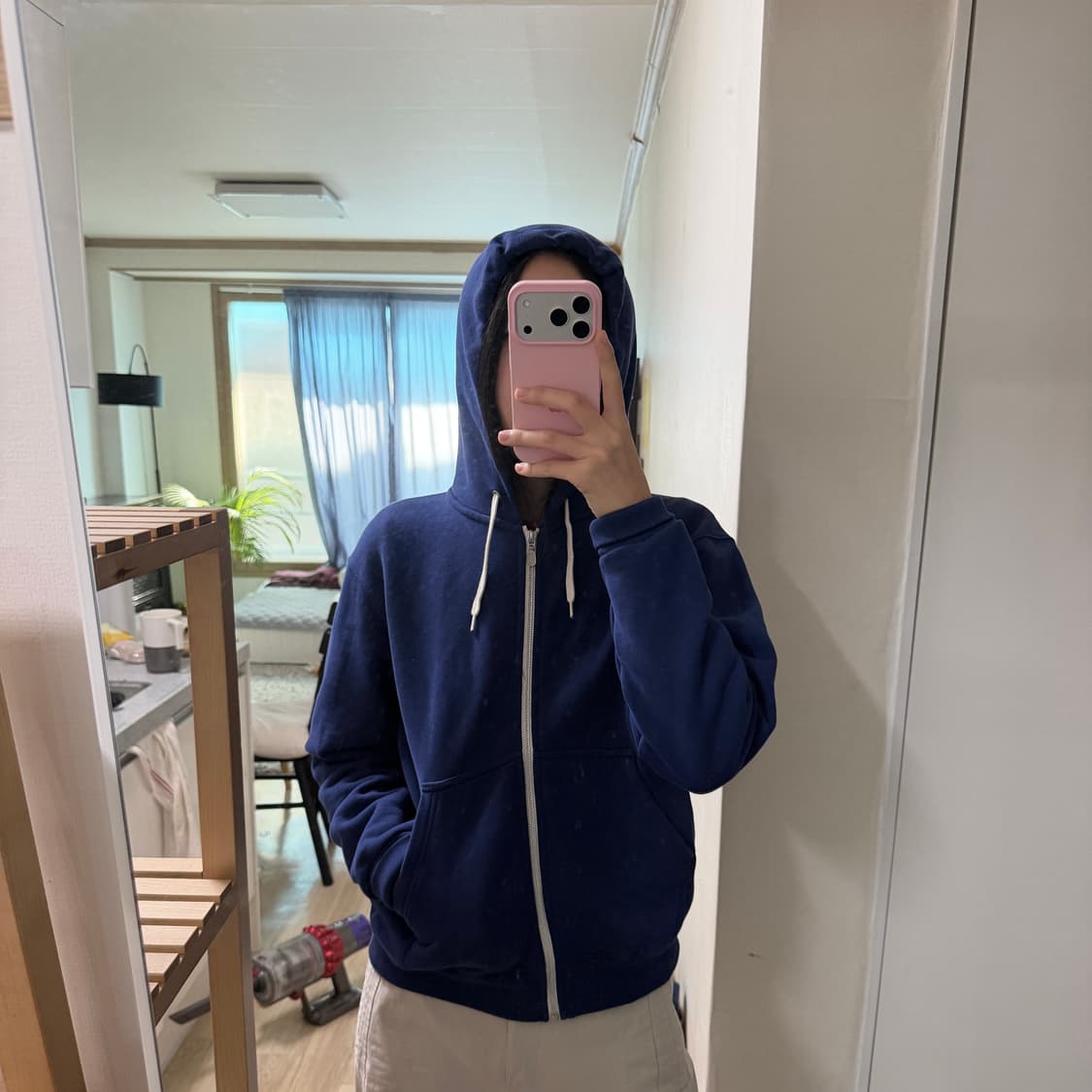 토마스모어 후드집업 네이비 xs 상품이미지4