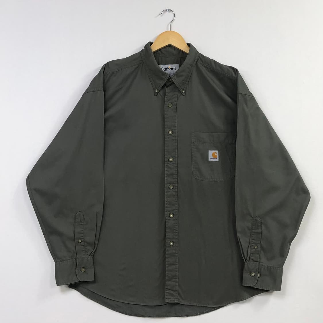 Xxl 칼하트 카키 워크 셔츠 상품이미지2