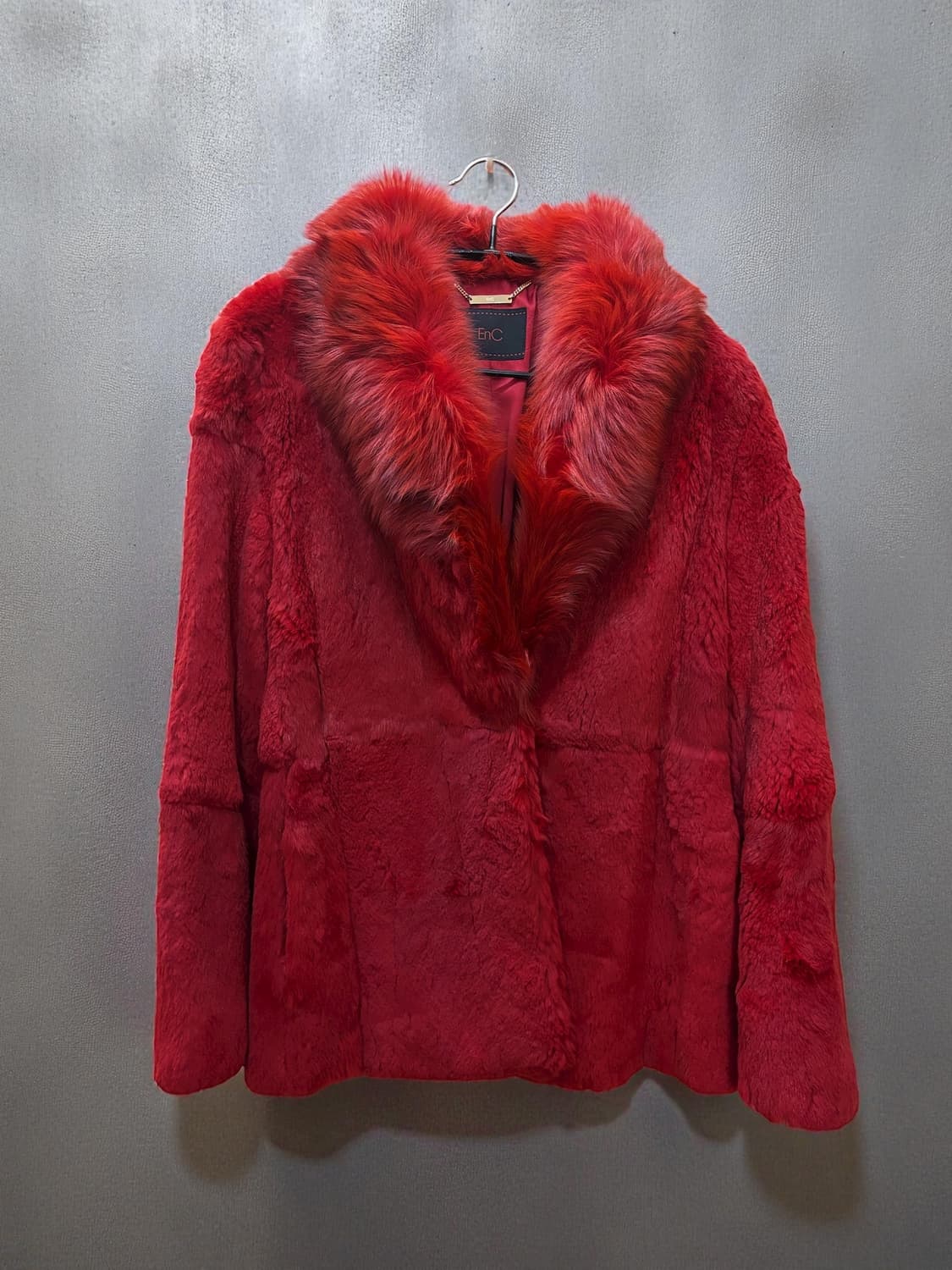 리얼 래빗퍼 코트 상품이미지1