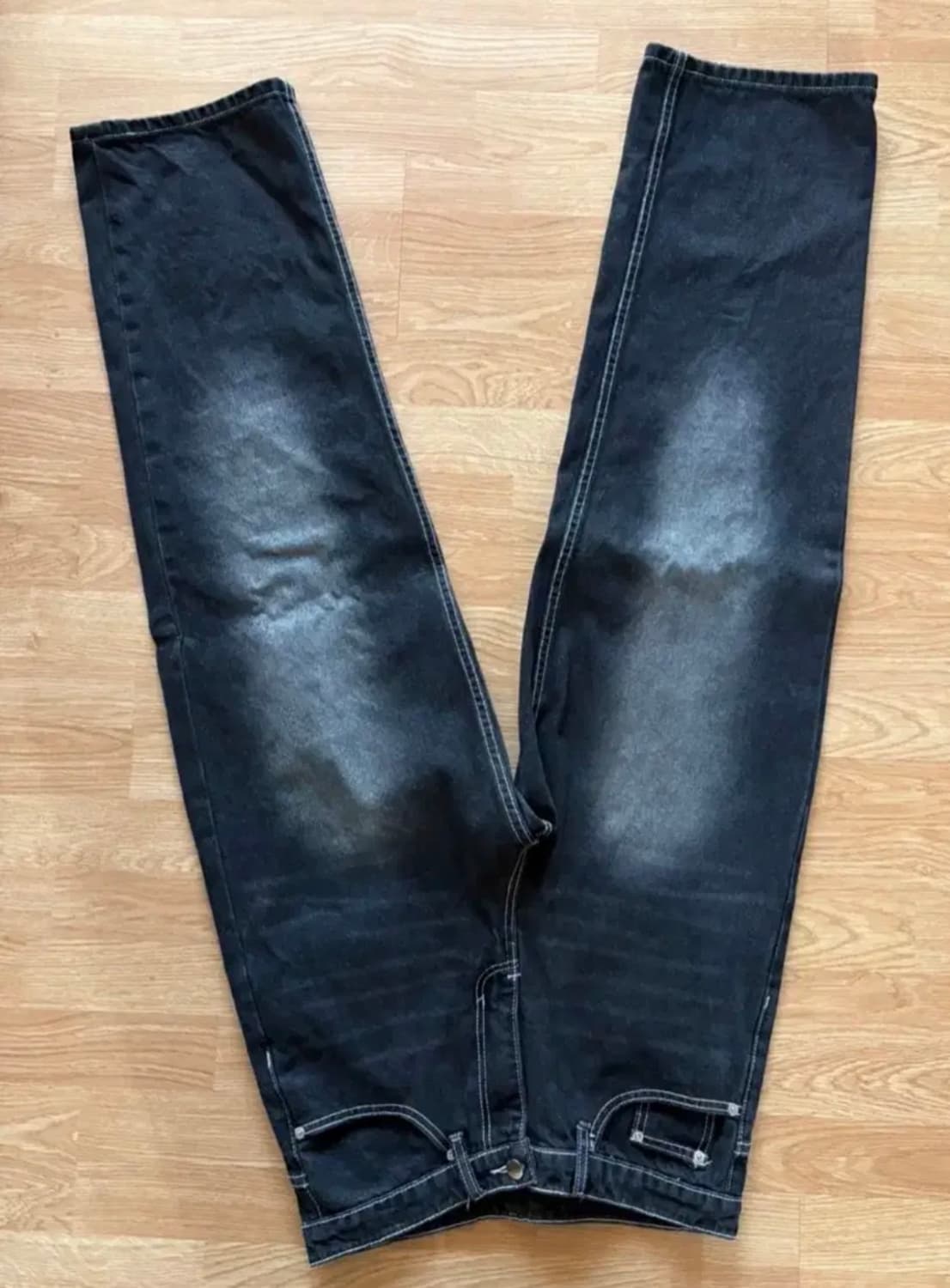 트릴리온 블랙 데님 청바지 상품이미지2