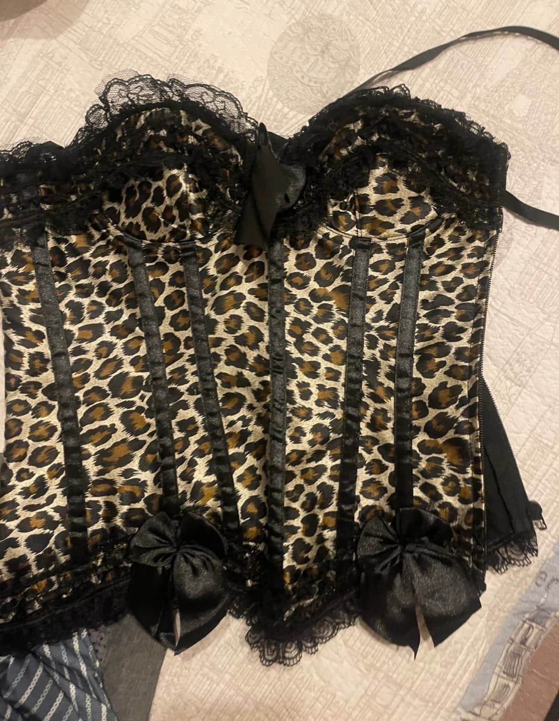 새제품) 레오파드 코르셋 상품이미지3