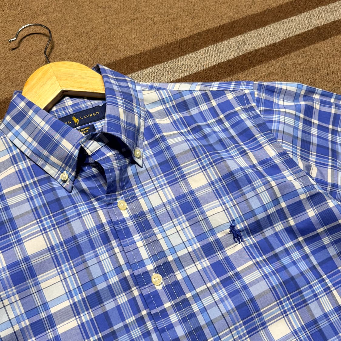 폴로랄프로렌 체크 스트레치 셔츠 s 95 상품이미지2