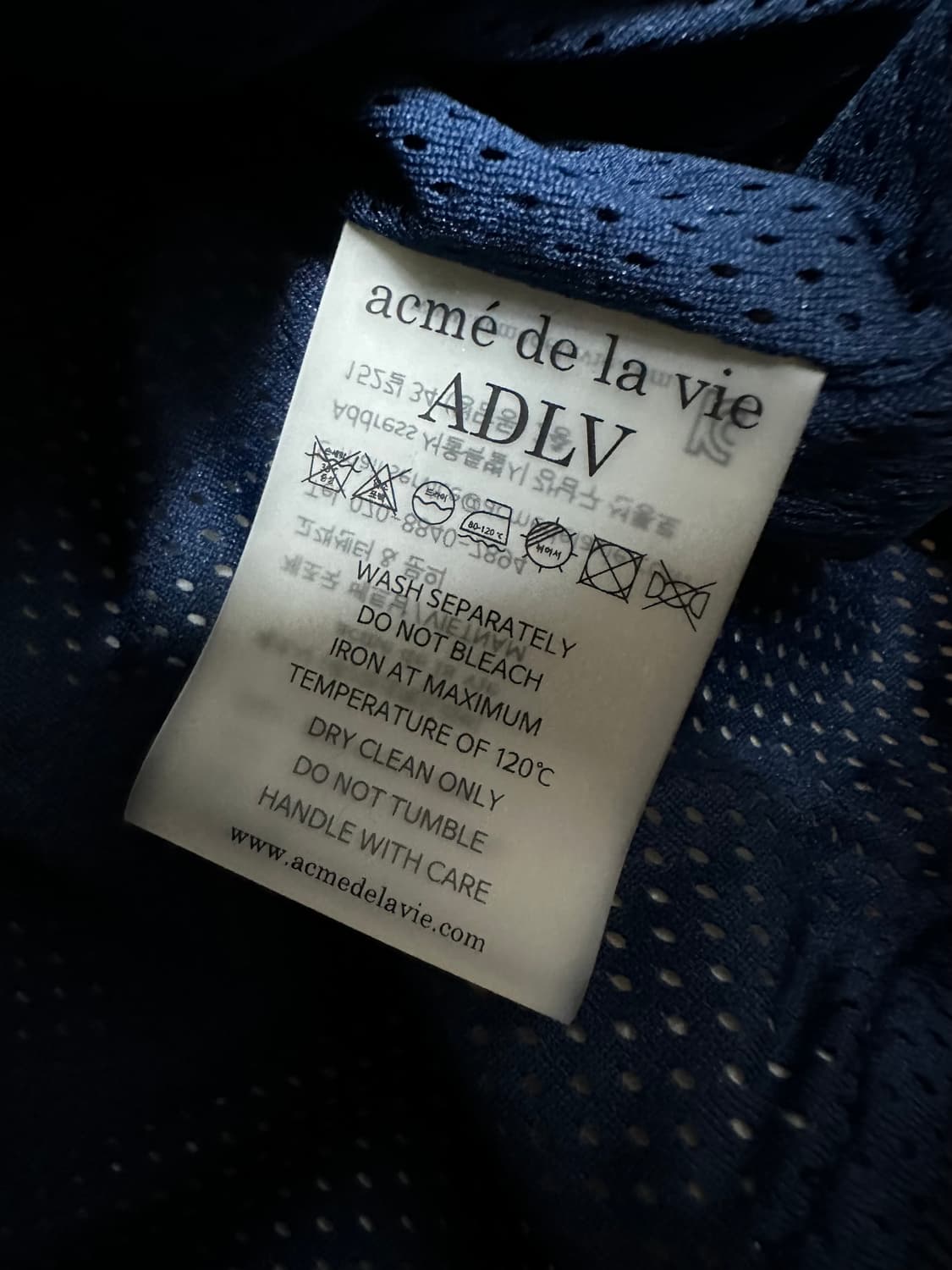 아크메드라비 뽀글이 네이비 후리스 자켓 상품이미지6