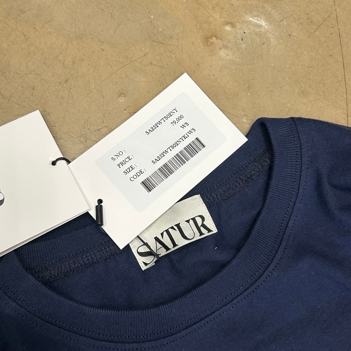 WS 세터 여성용 네이비 반팔티 상품이미지4