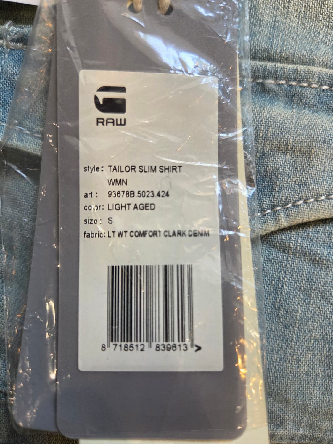 G-STAR RAW 청 데님 셔츠 남방 긴팔(S) 상품이미지5