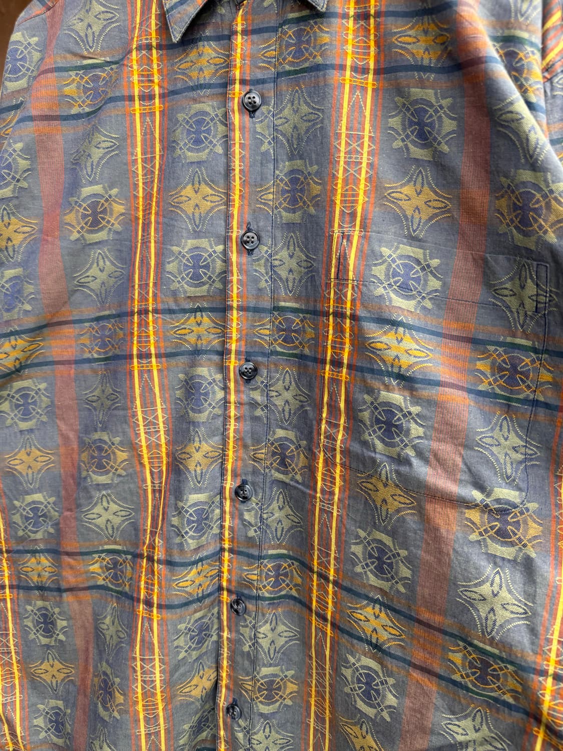 SIMPLE LIFE 빈티지 패턴 긴팔셔츠 상품이미지2