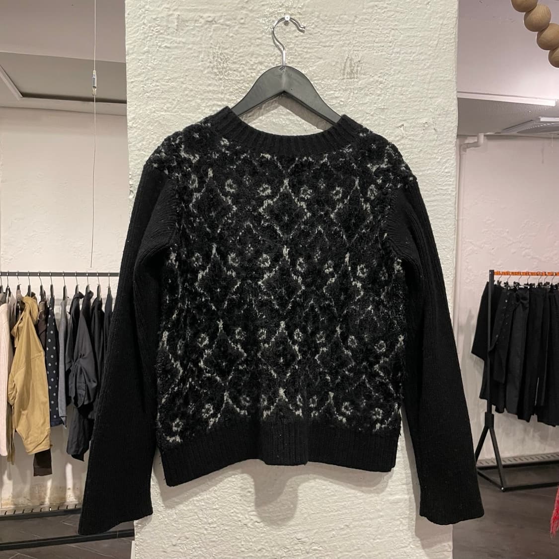 준야와타나베 자카드 니트 상품이미지3