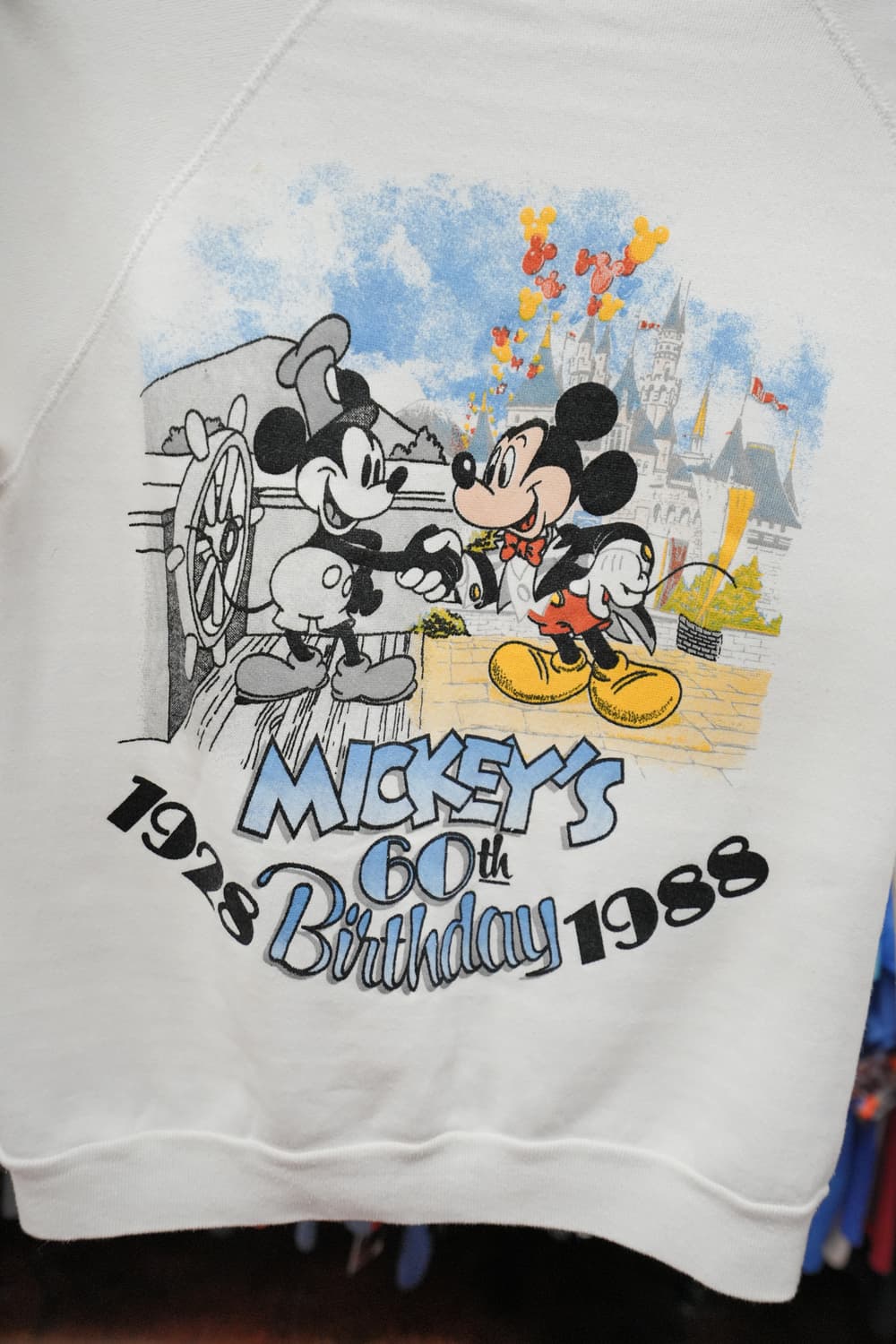 1988년 빈티지 미키 마우스 60주년 생일 기념 스웨트셔츠 상품이미지3