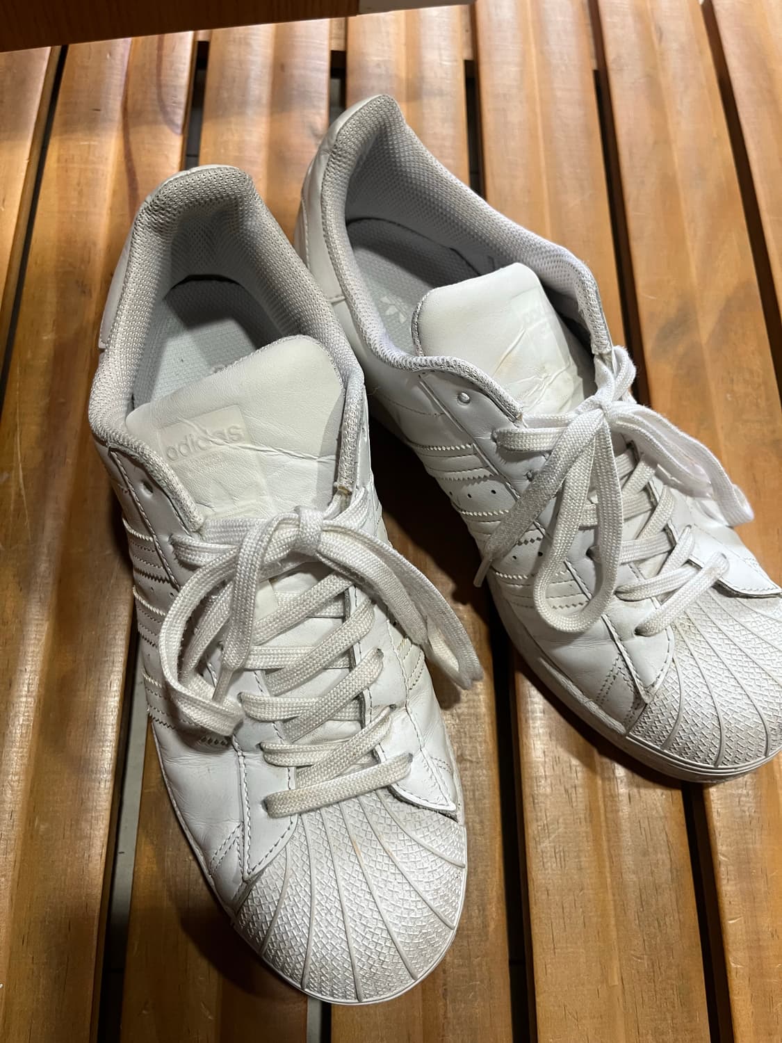 270 아디다스 슈퍼스타 트리플 화이트 상품이미지1