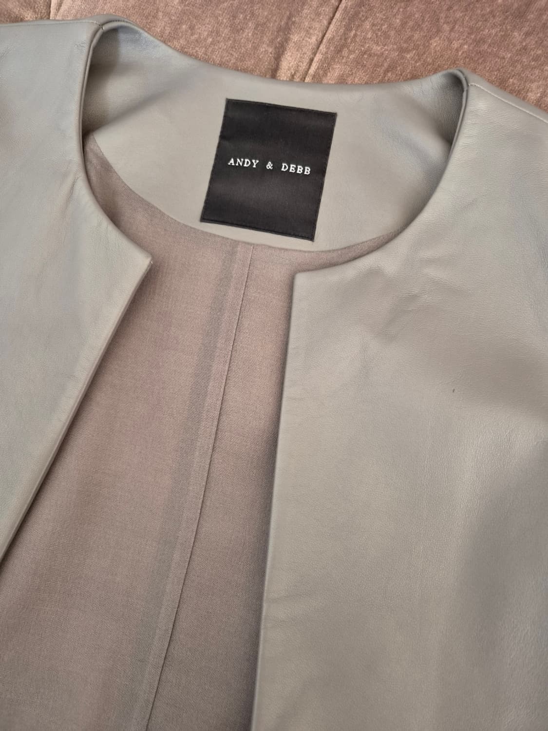 앤디앤뎁 여성 양가죽오픈자켓 88-90-155사이즈 상품이미지7