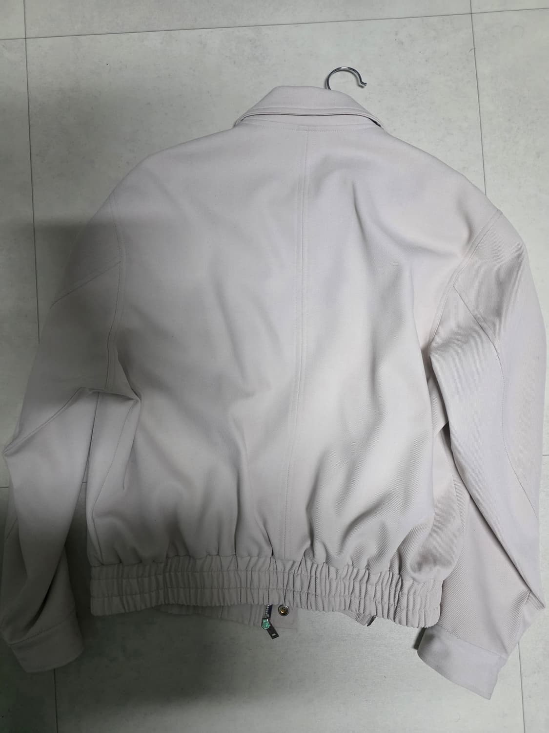 트릴리온 트윌리벳 블루종 집업자켓 M  크림색상 상품이미지4