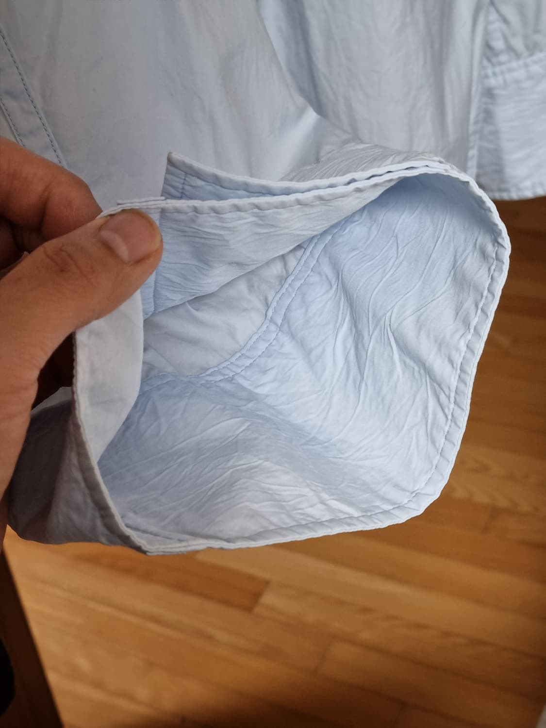 (48) 우영미 턴업셔츠 하늘색 상품이미지6