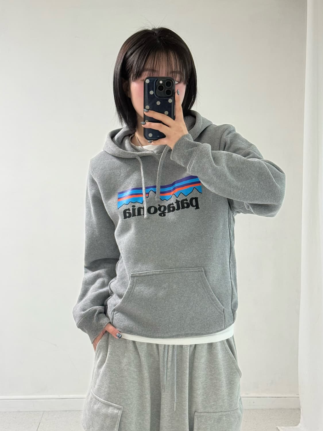 파타고니아 그레이 후드티 상품이미지1