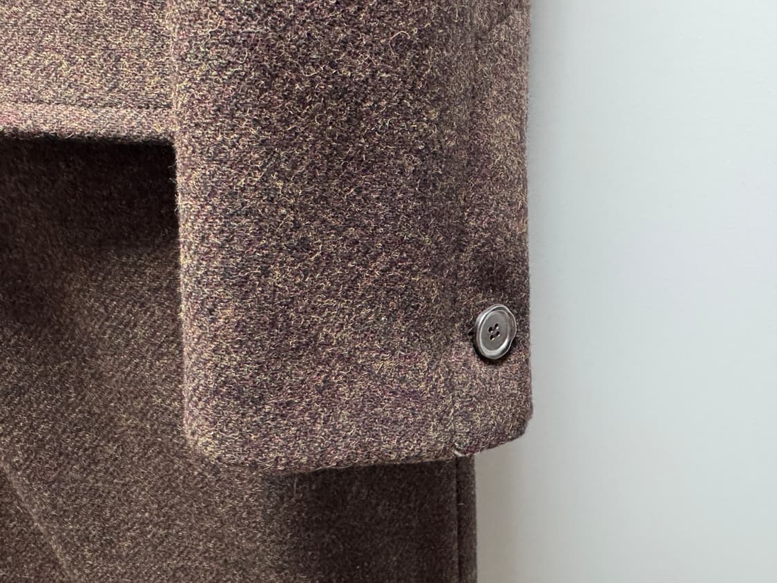 메종미네드 브라운 하프 더블 코트 S 상품이미지4