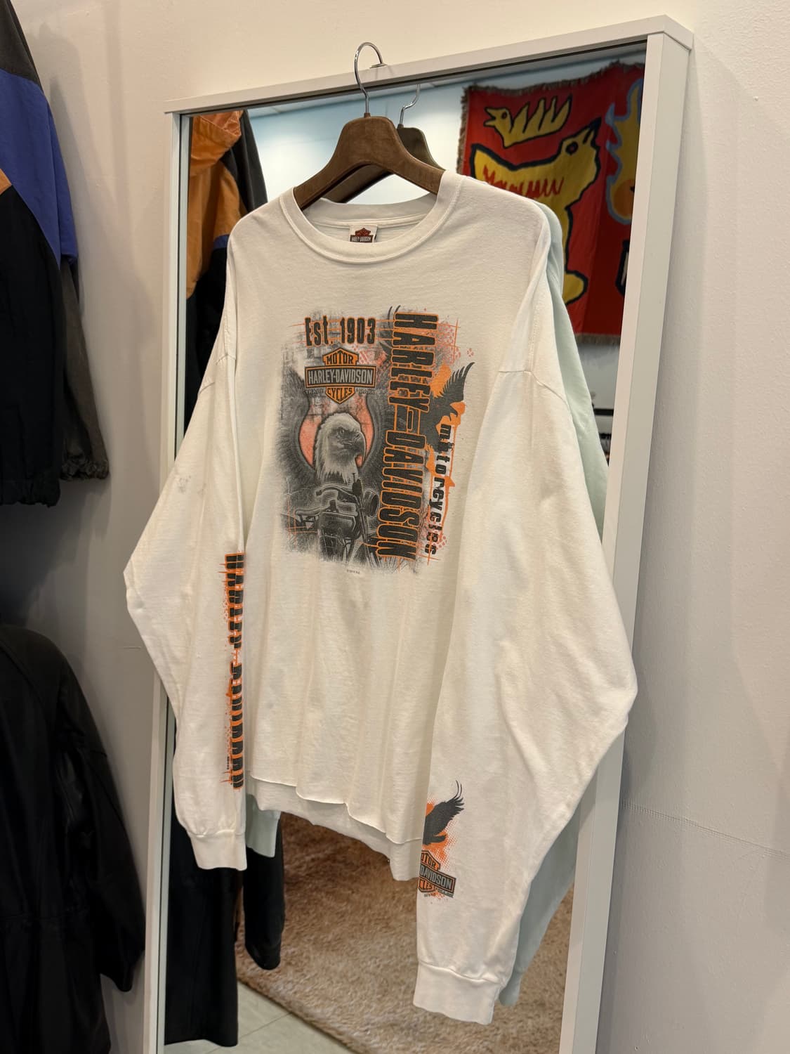 Harley-Davidson 할리데이비슨 아메리칸 이글 컷오프 롱슬리브 상품이미지1
