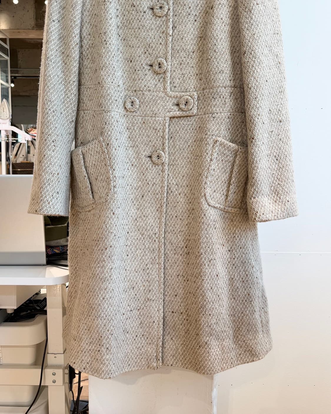 막스마라 위캔드 베이지 아세테이트 롱코트 상품이미지6