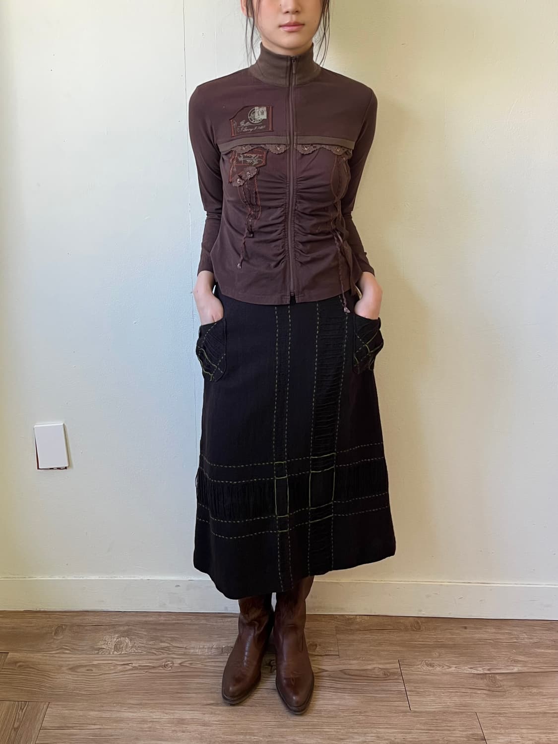 M.A. 플라워 프릴 집업 상품이미지7