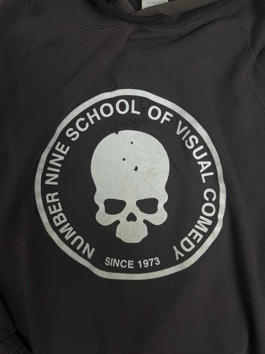 넘버나인 01AW 스쿨 오브 비주얼 코미디 후드 상품이미지4