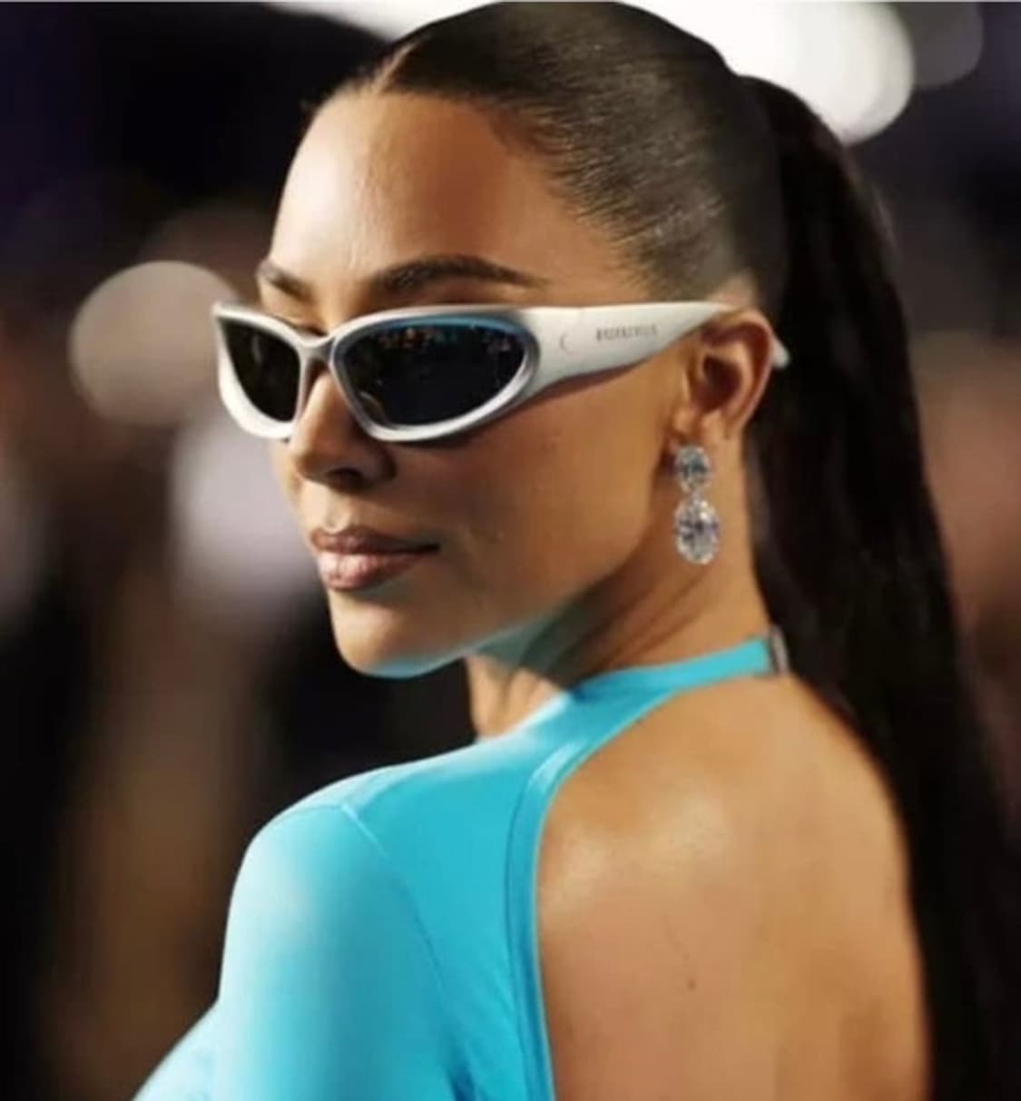 발렌시아가 스위프트 오발 선글라스 실버 상품이미지9