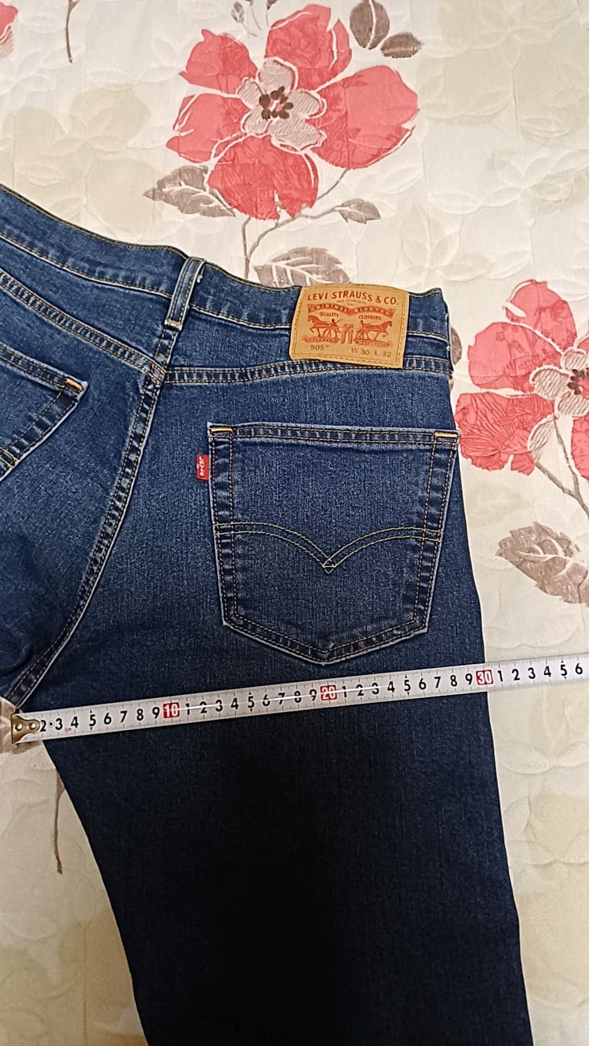 리바이스 505 미세한약기모 청바지 30인치 기장97 상품이미지9