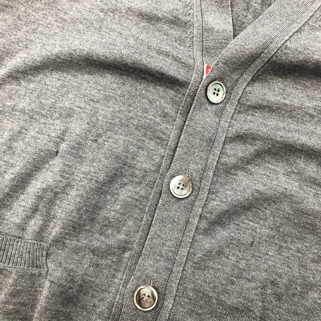 톰브라운 클래식 메리노 울 사선 가디건  상품이미지4