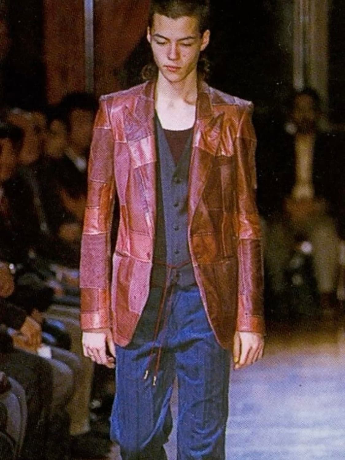 넘버나인 SS01 패치워크 스컬 자켓 상품이미지1