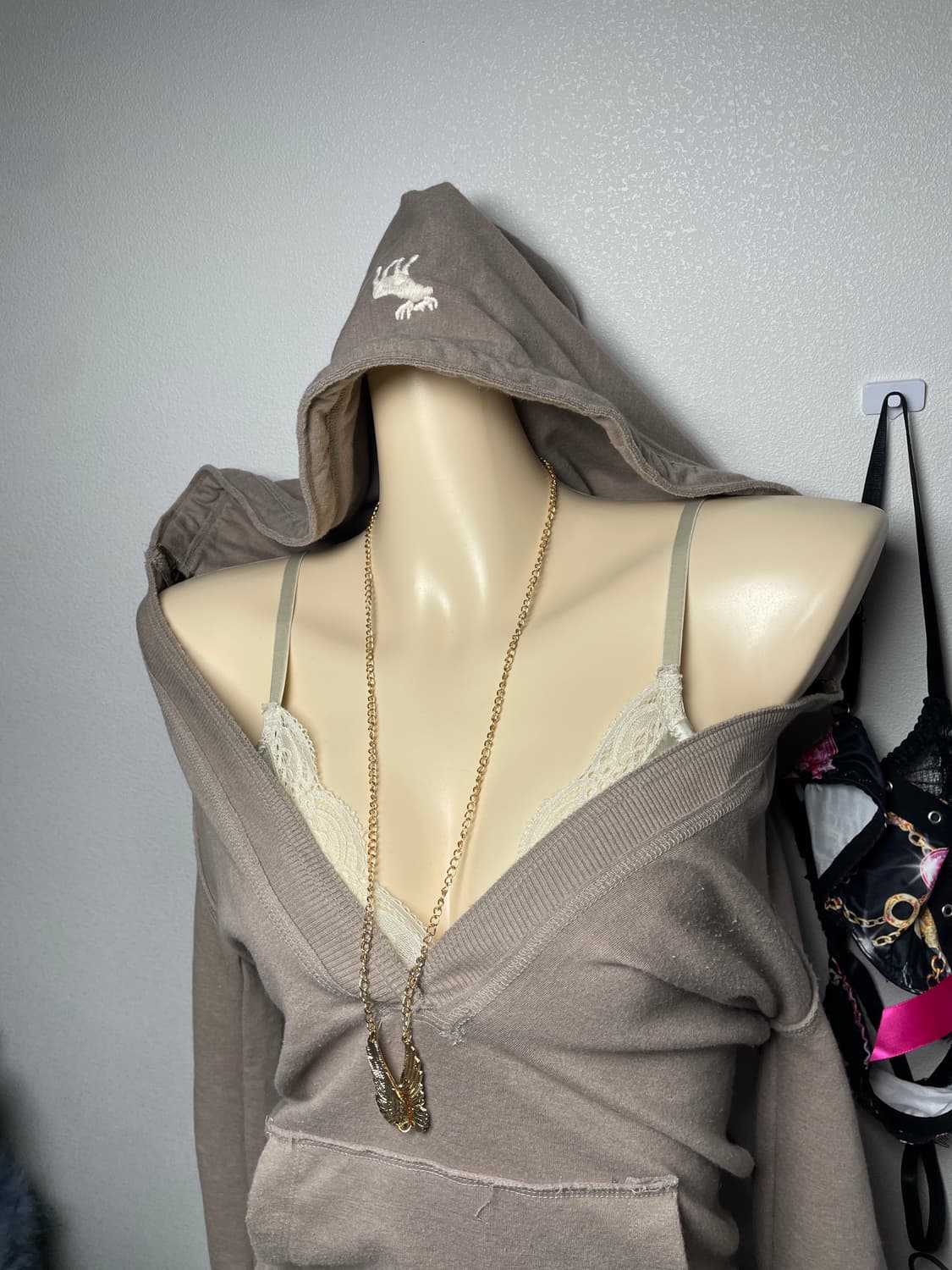 빈티지 아베크롬비 딥넥 후드 원피스 맨투맨 상품이미지4