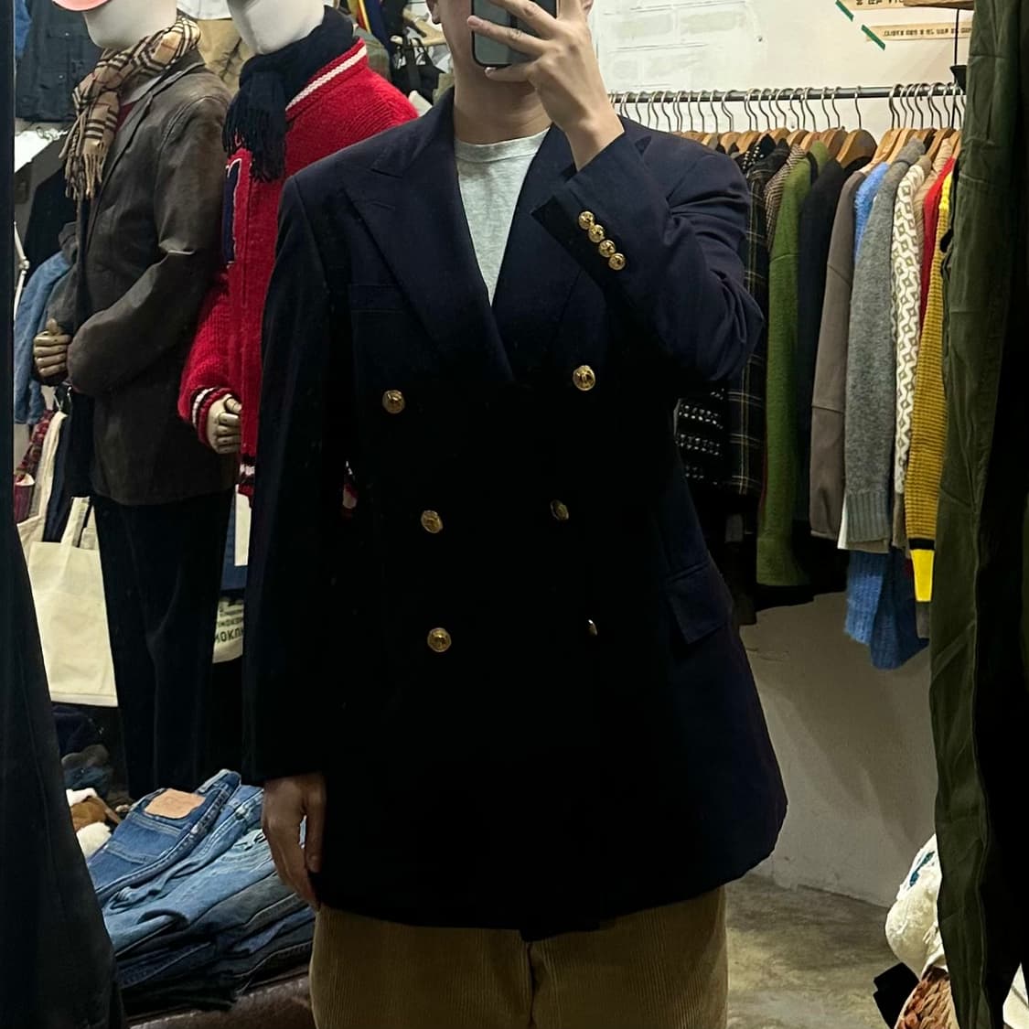 (착용컷) 폴로 랄프로렌 금장 더블 브레스트 자켓 (남성용 100) 상품이미지3