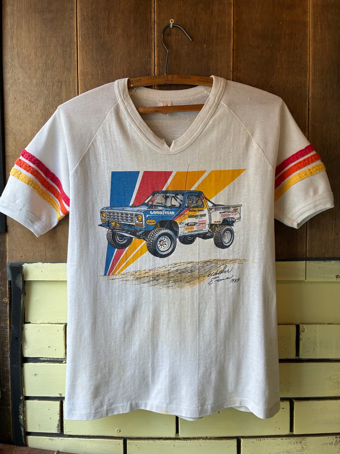 80s Vintage Football Tee Made in USA 상품이미지1