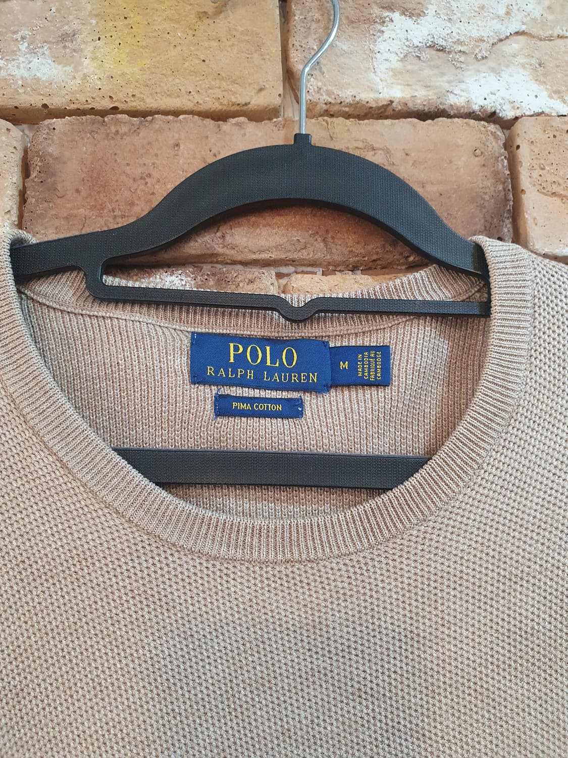 폴로 랄프로렌 피마 코튼 니트 베이지 M 상품이미지3