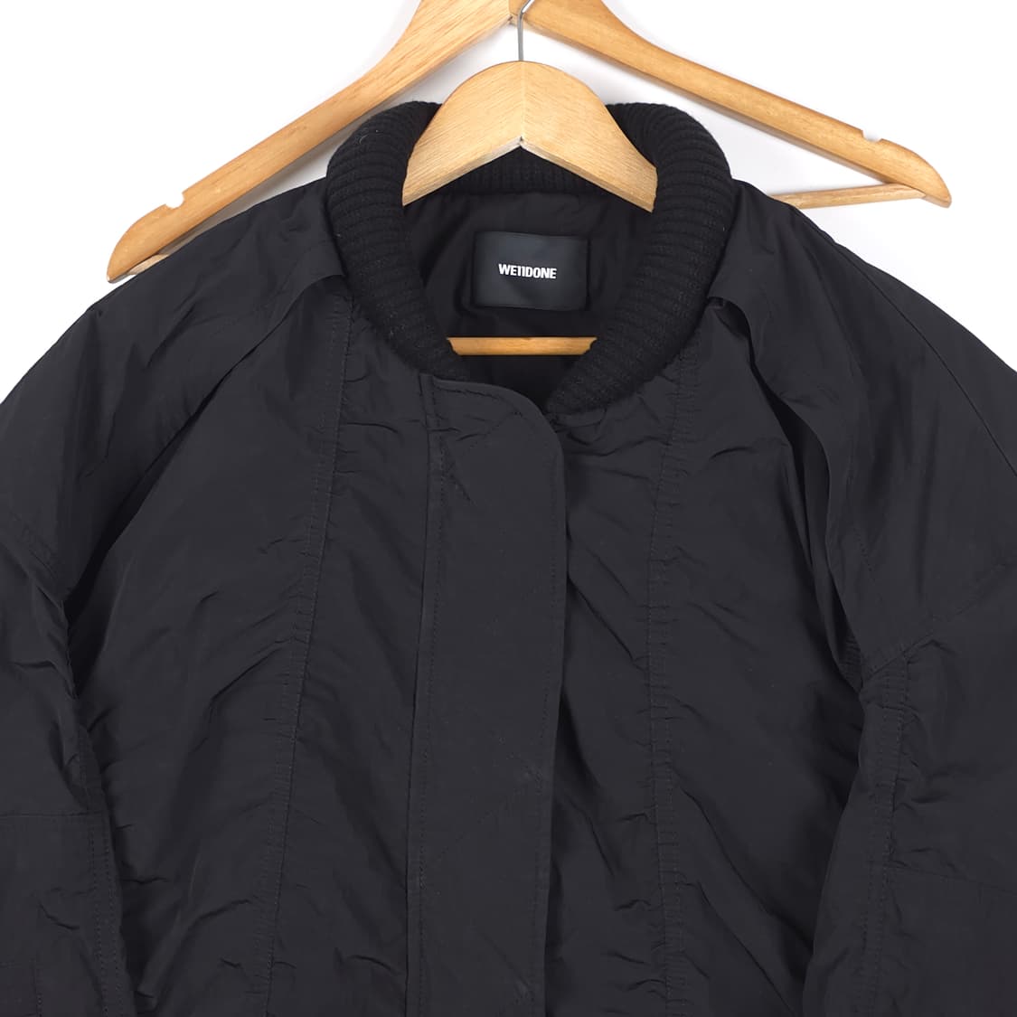 WE11DONE 나일론 봄버 자켓 블랙 (M) 상품이미지3