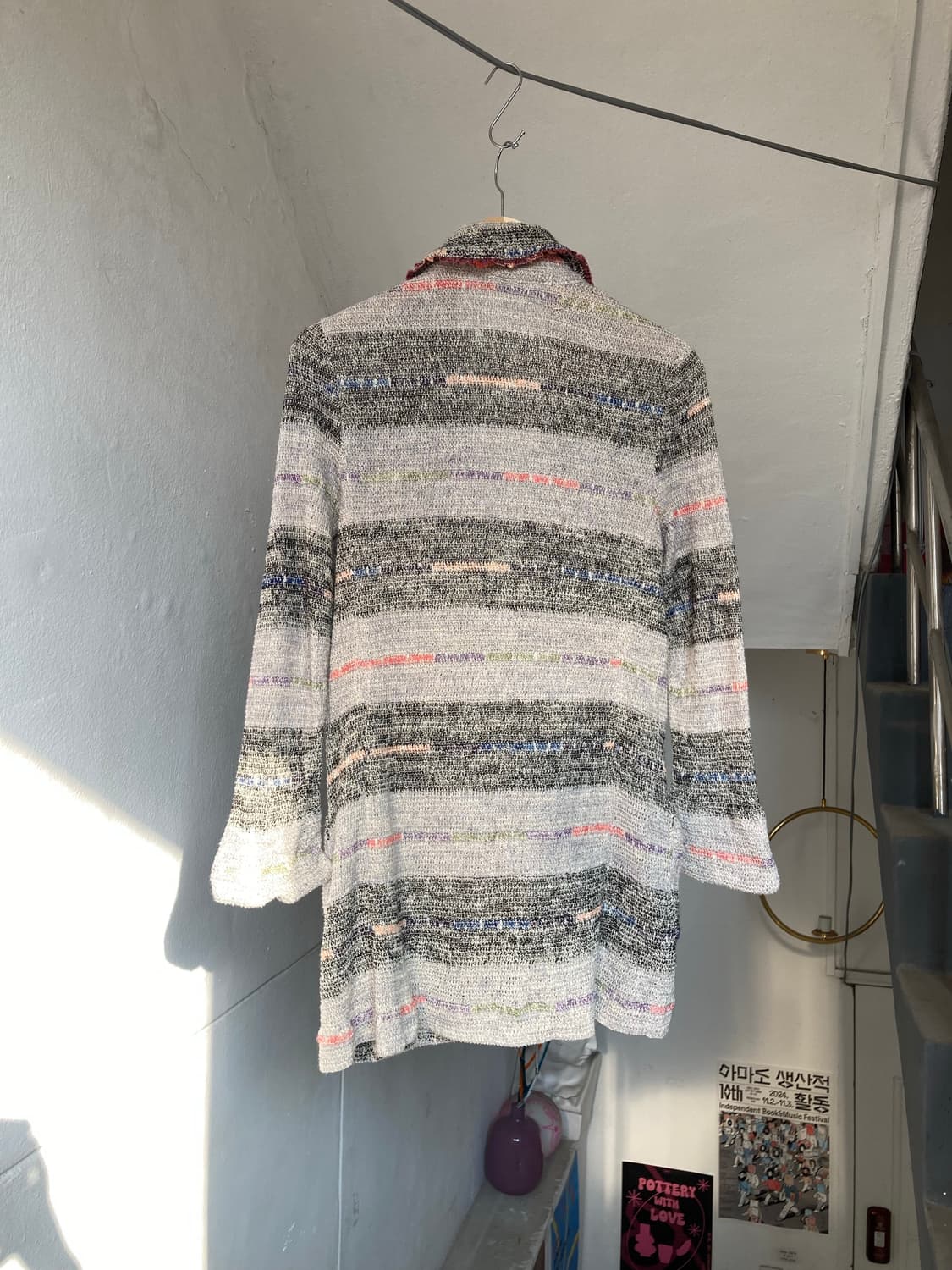 샤넬st 가벼운 트위드 롱 자켓 상품이미지6