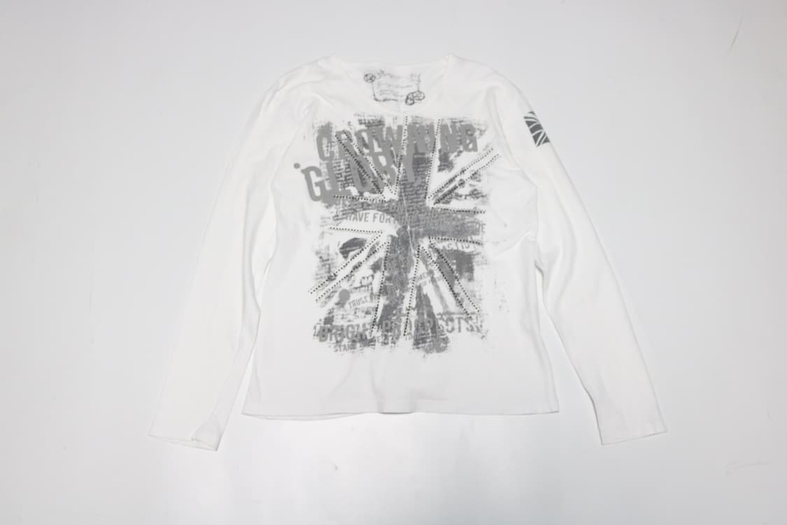 크랙 프린팅 펑크 롱슬리브 상품이미지1