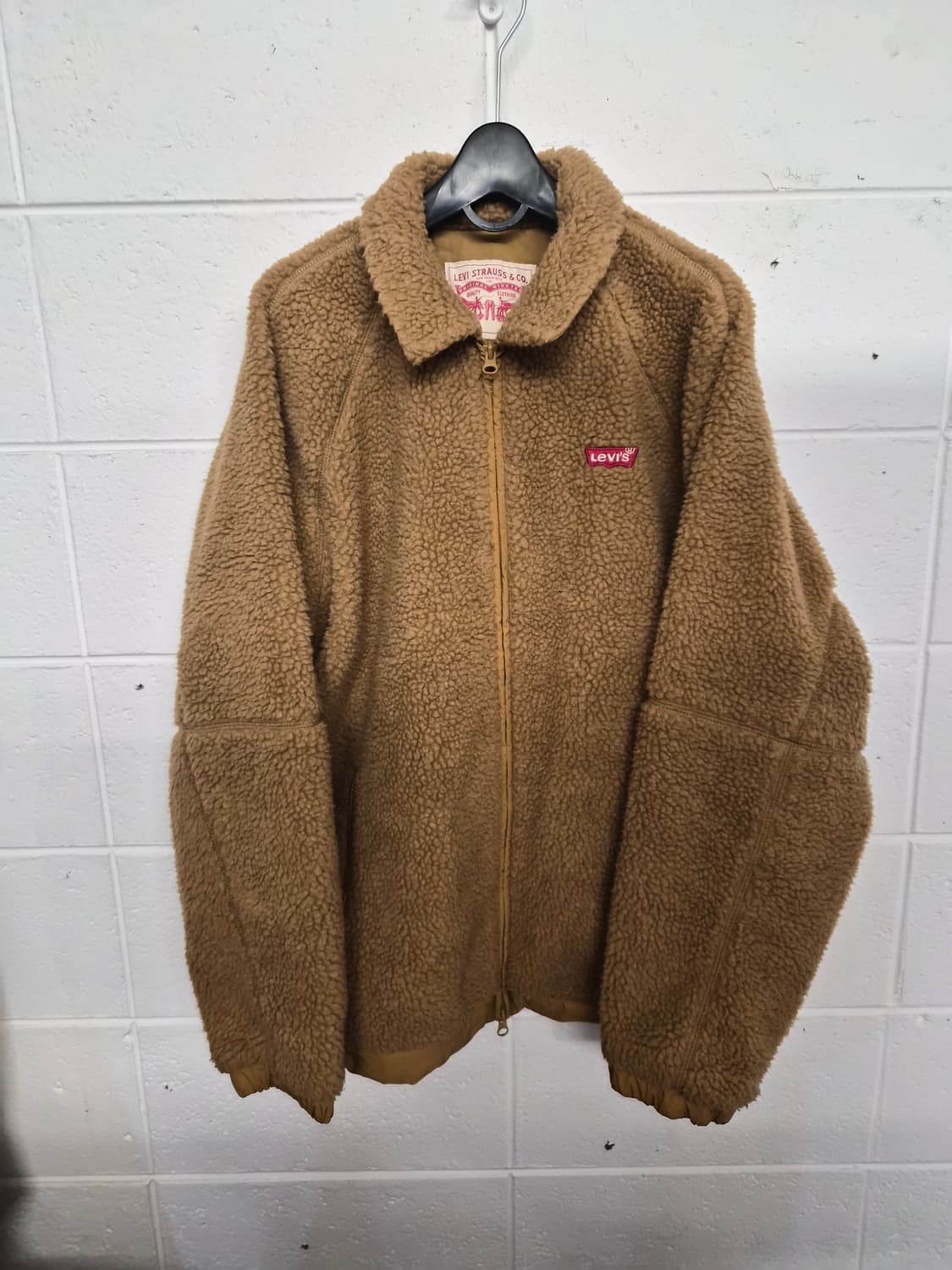 XL) 리바이스 브라운 쉐르파 플리스 자켓 팝니다 상품이미지1