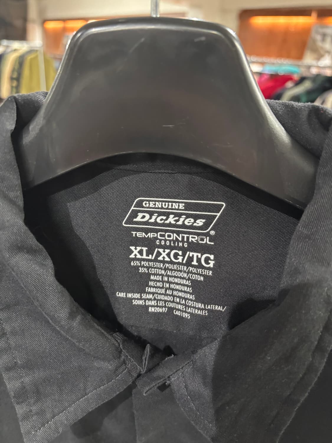 디키즈 워크 셔츠(블랙)   상품이미지8