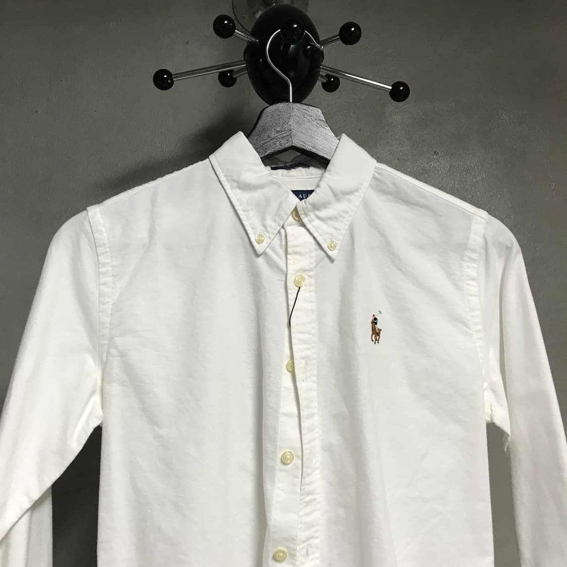폴로 랄프로렌 솔리드 셔츠 화이트 2(W) 상품이미지2