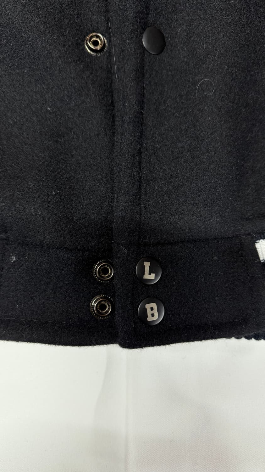 창모자켓 LIBILLY 바시티 자켓 블랙 상품이미지6