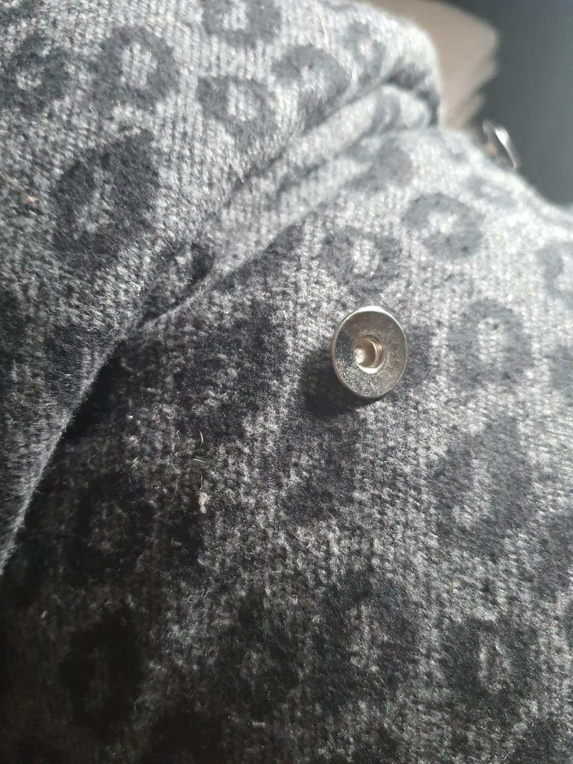 [갸루] 레오파드 퍼 카라 더블 코트 겨울외투 상품이미지6