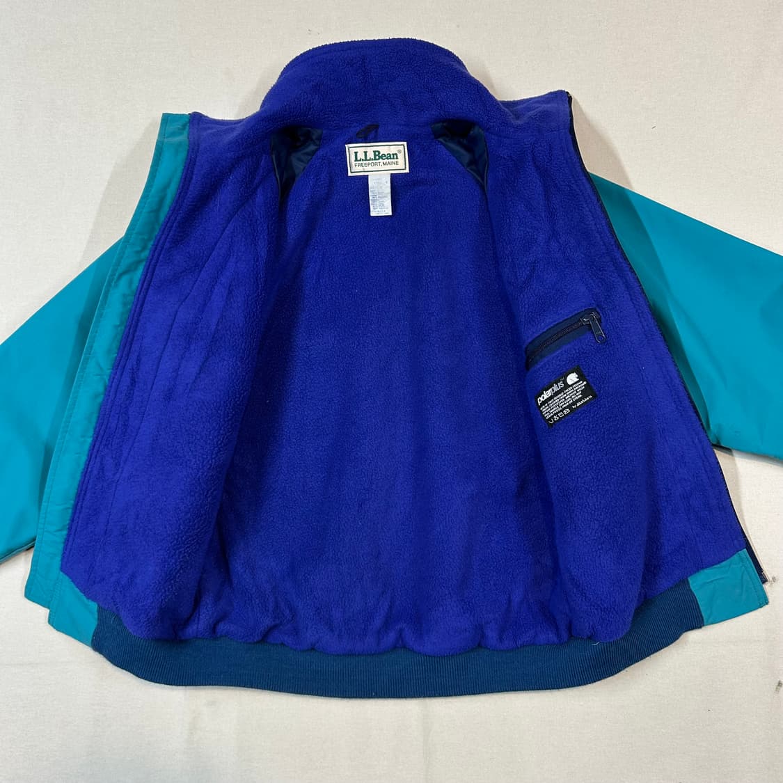 여S) 엘엘빈 L.L.Bean 빈티지 블루종 웜업 자켓 USA 상품이미지5