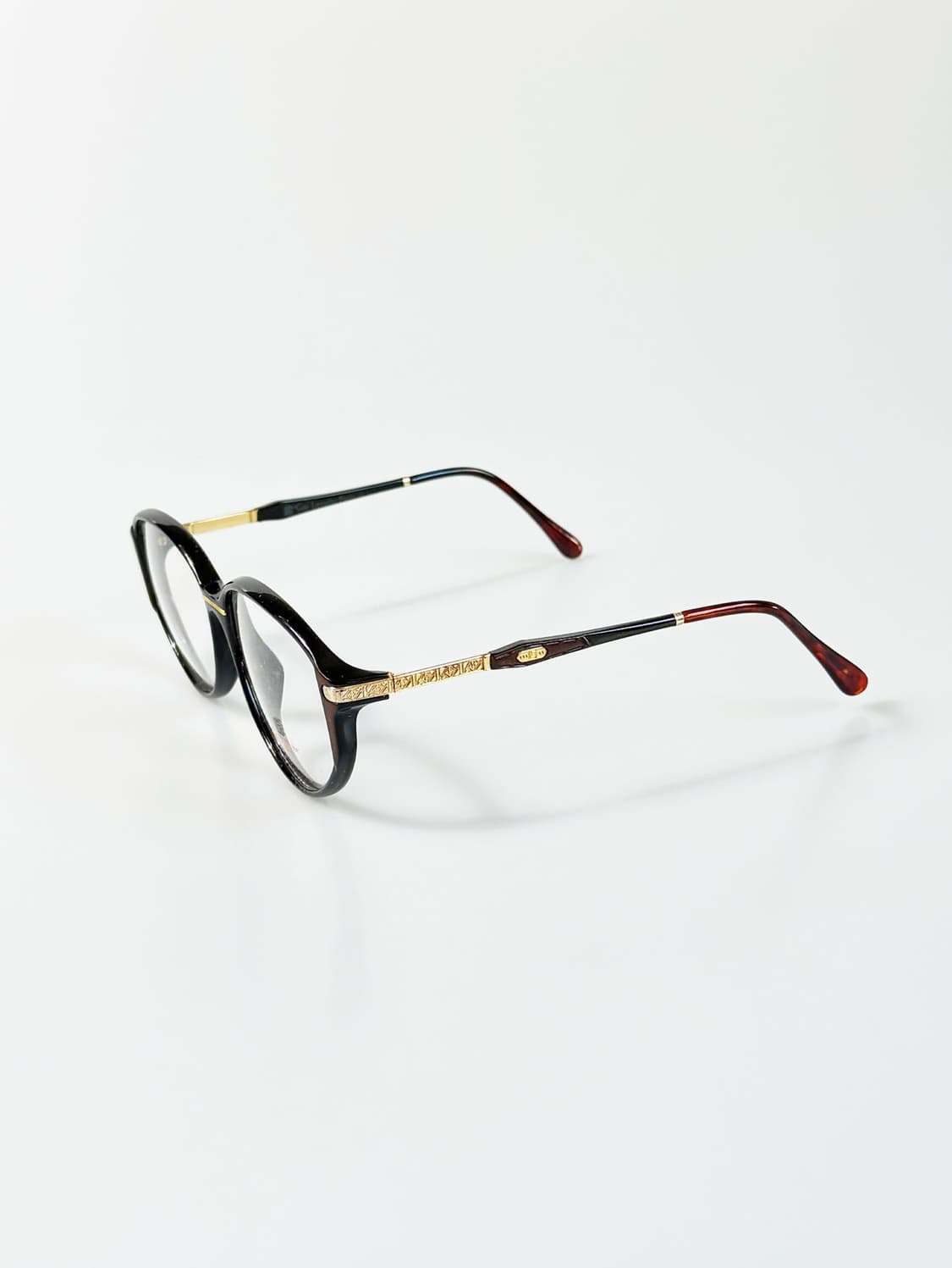 90s GUY LAROCHE PARIS 블랙 뿔테 스퀘어 빈티지 안경 상품이미지4