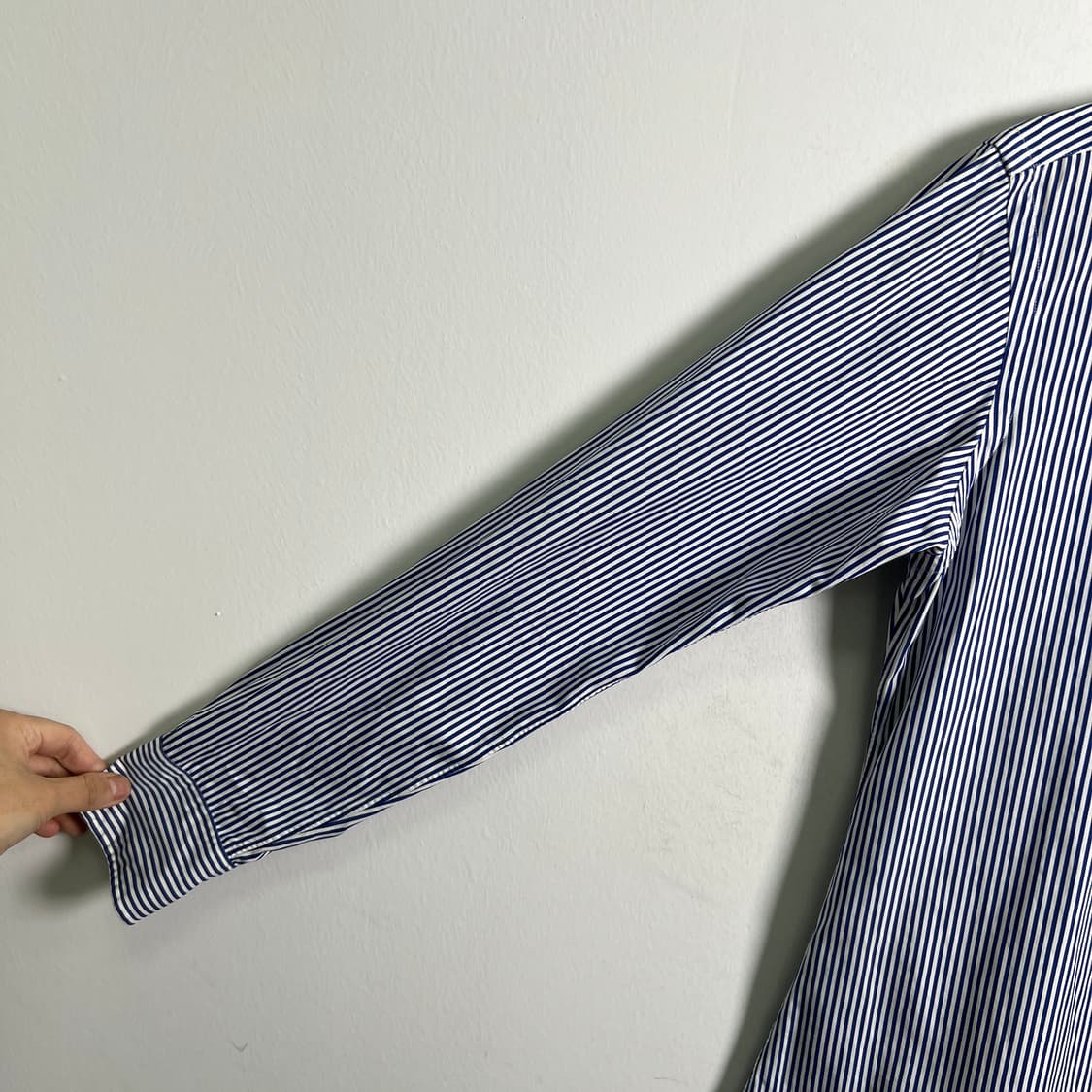 폴로 랄프로렌 블루 스트라이프 셔츠 M 상품이미지7