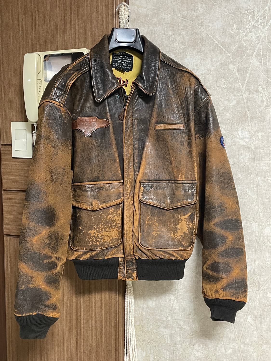 90’s OG 에이징 아비렉스 a-2 자켓 상품이미지1