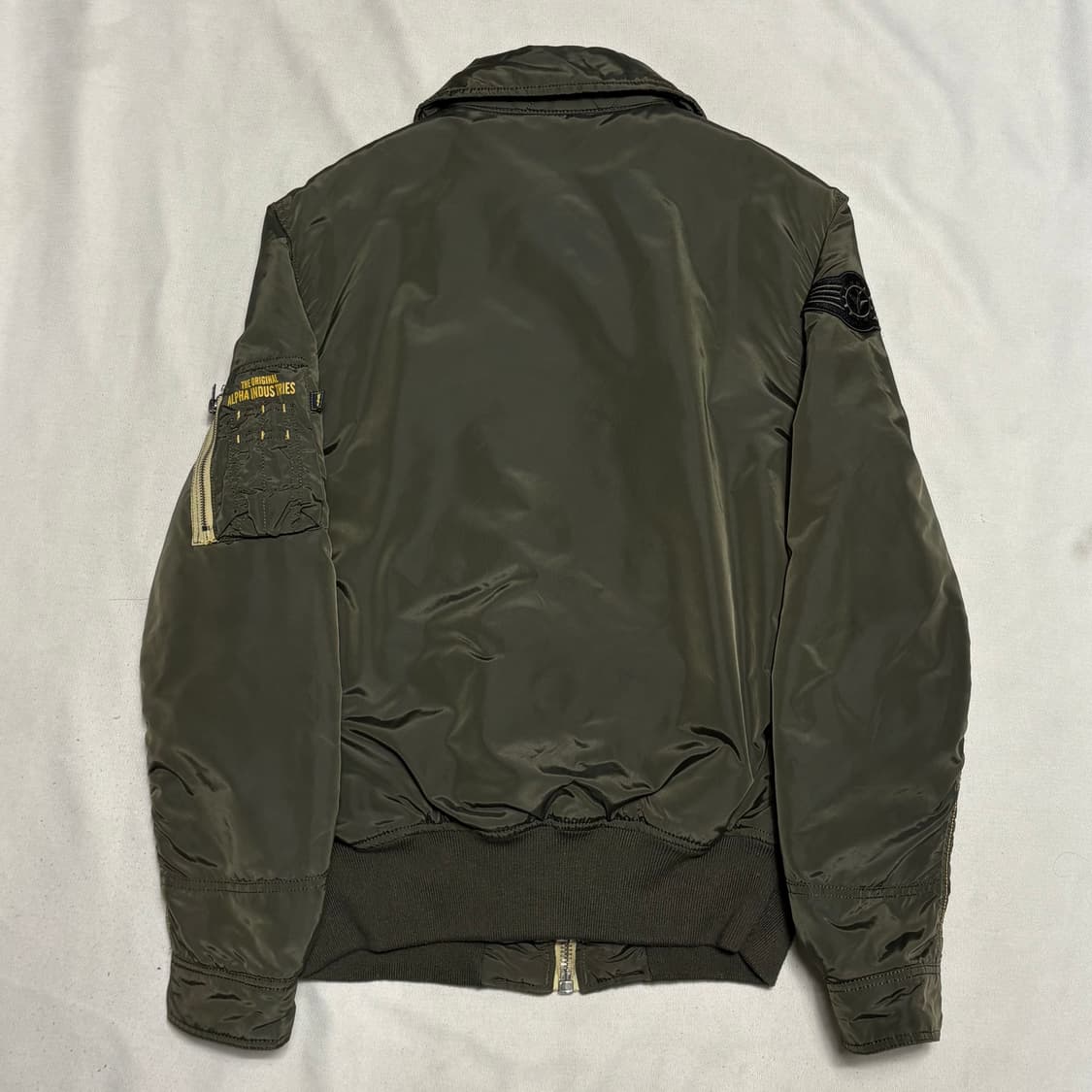 S 알파인더스트리 레이어드 B-15 봄버 자켓 상품이미지3