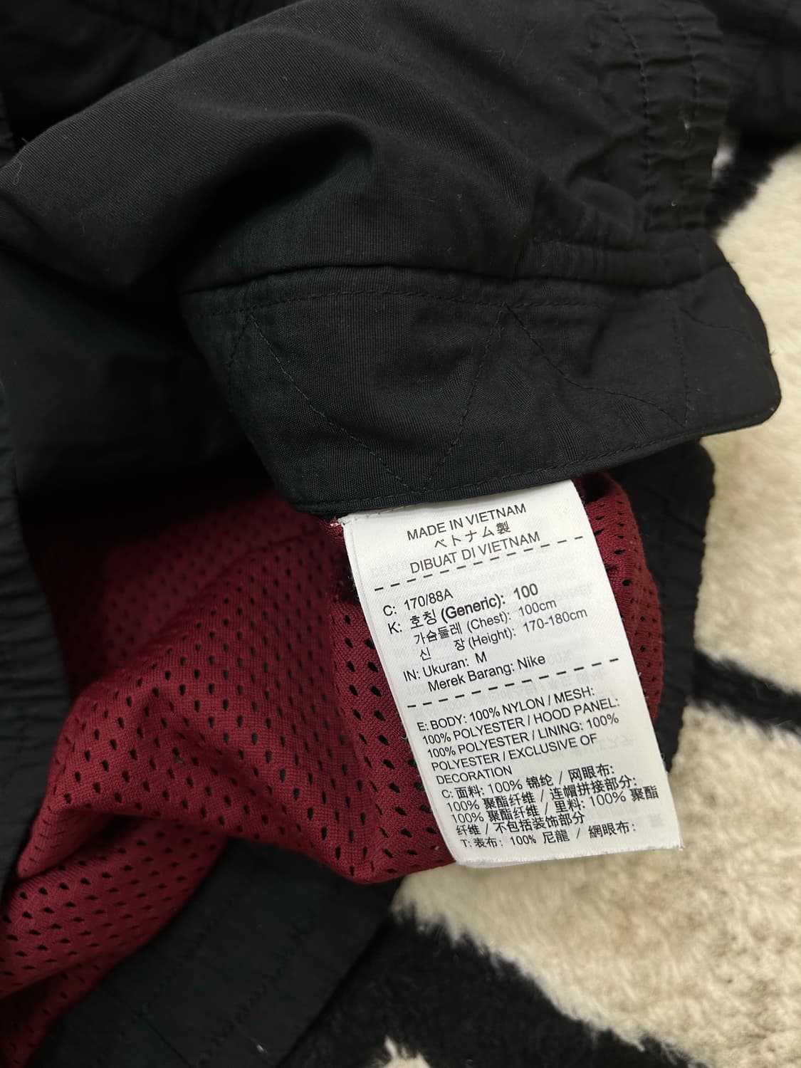 [M]나이키 NBA 클리블랜드 반집업 우븐 /블랙 상품이미지7